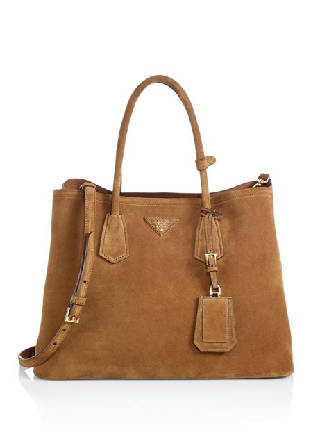 brown suede prada bag|prada bags brown thomas.